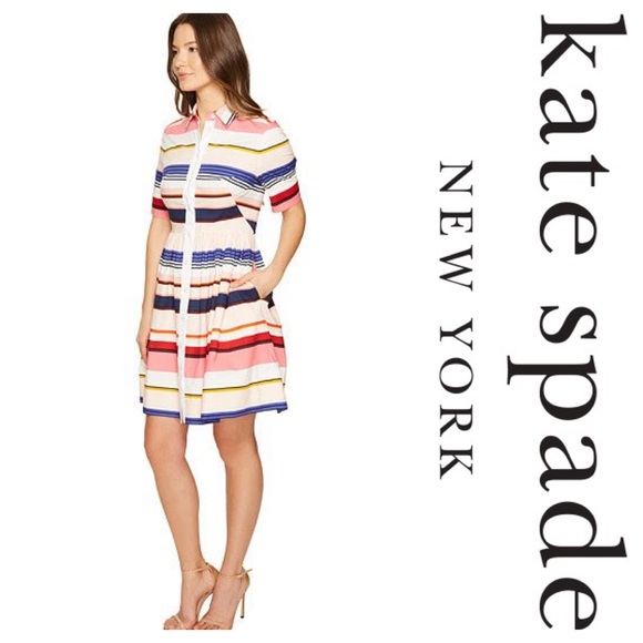 New KS Spice Things Up Berber Stripe Shirtdress - Picture 7 of 7